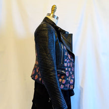 Load image into Gallery viewer, Purple Bloom - Statement Moto Jacket
