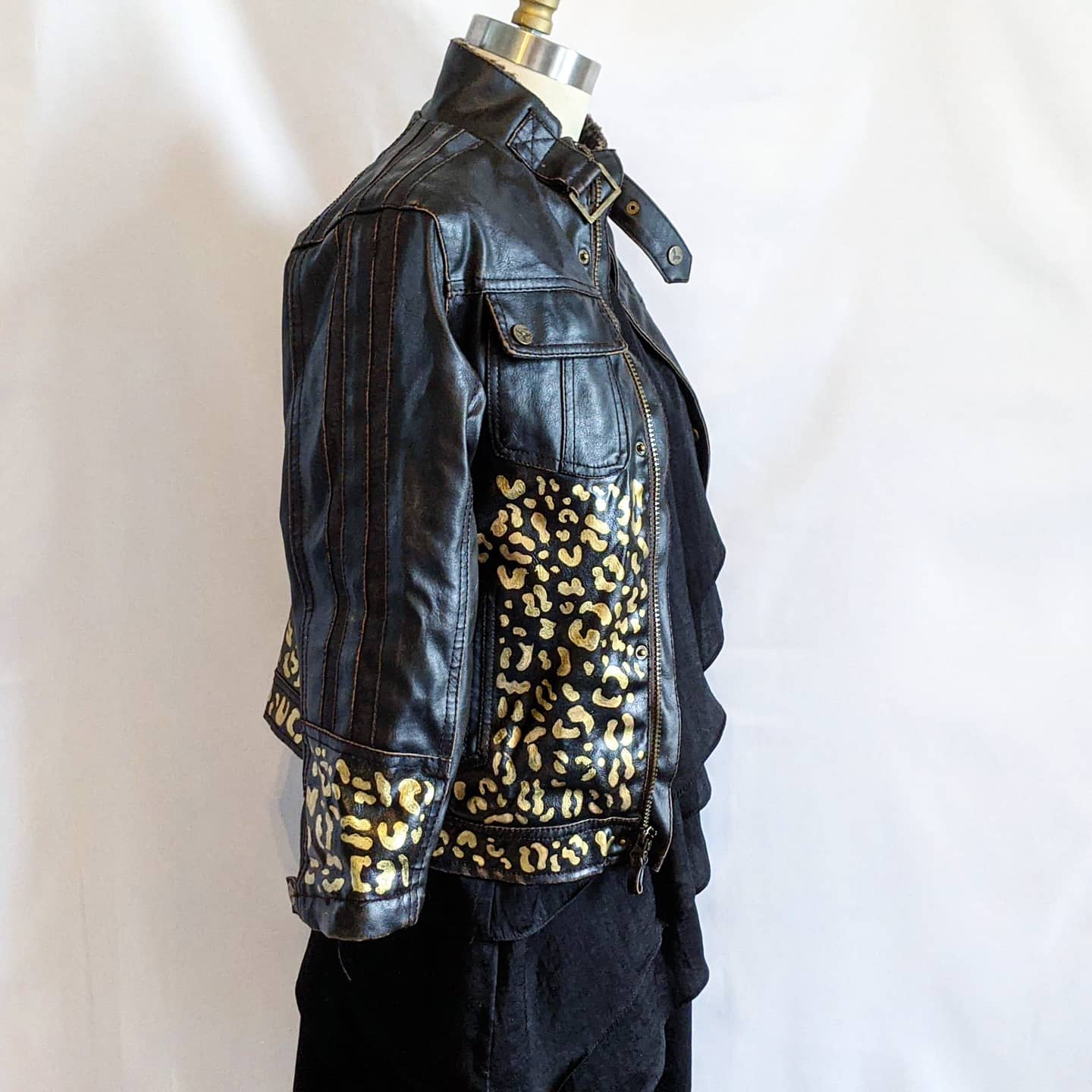 Leopard Vintage Bomber Jacket