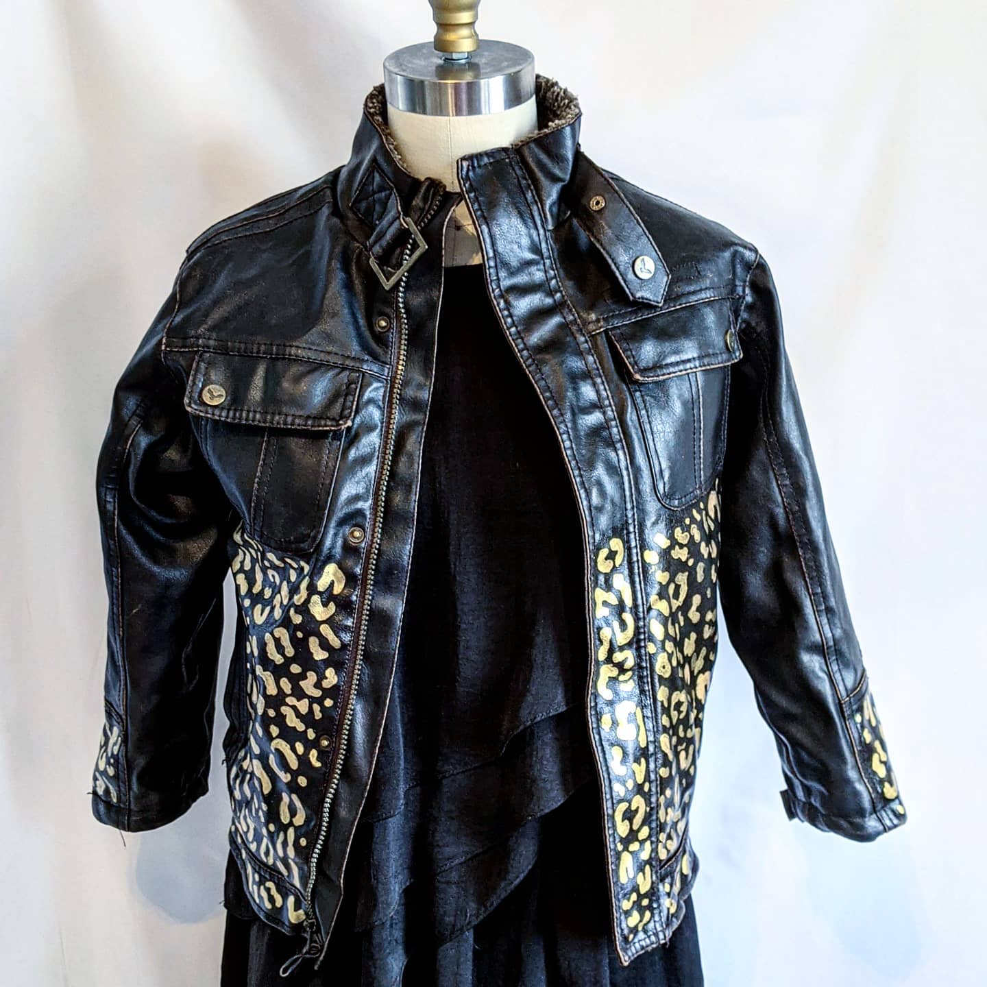 Leopard Vintage Bomber Jacket