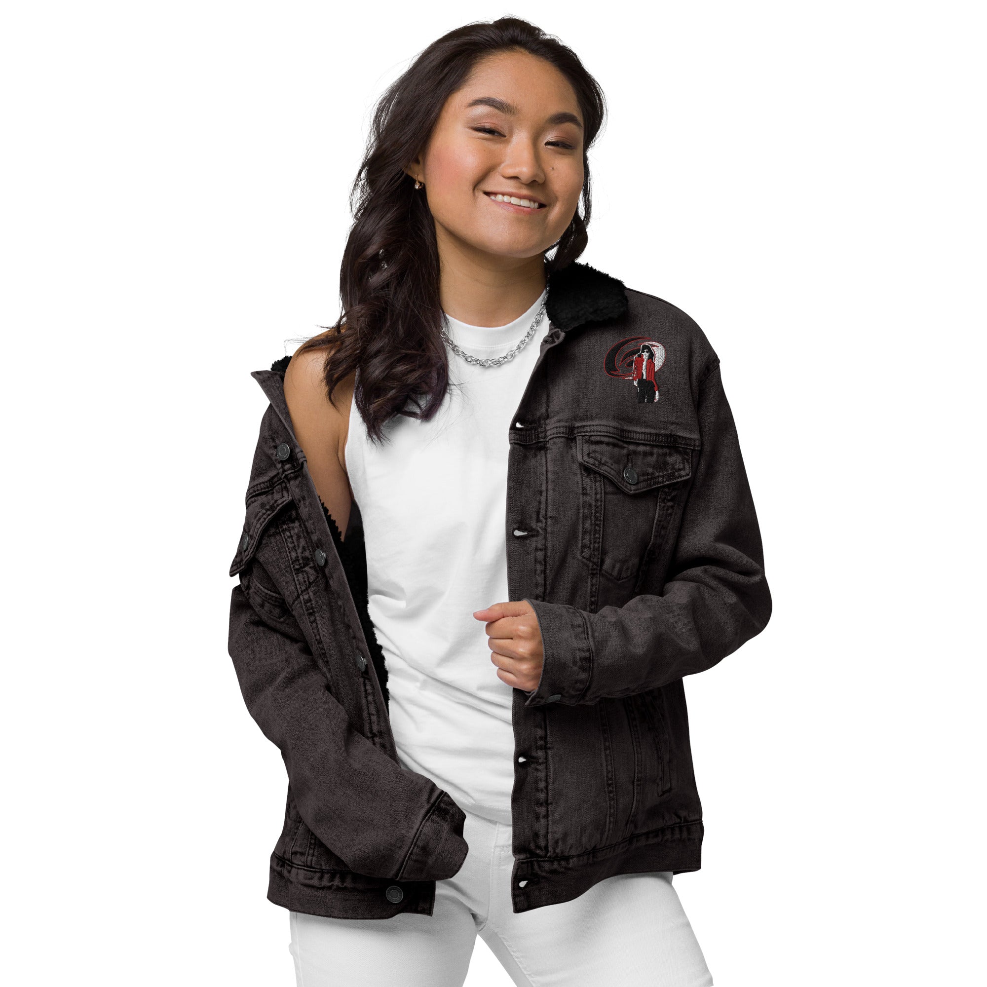Canes Unisex Denim Sherpa Jacket