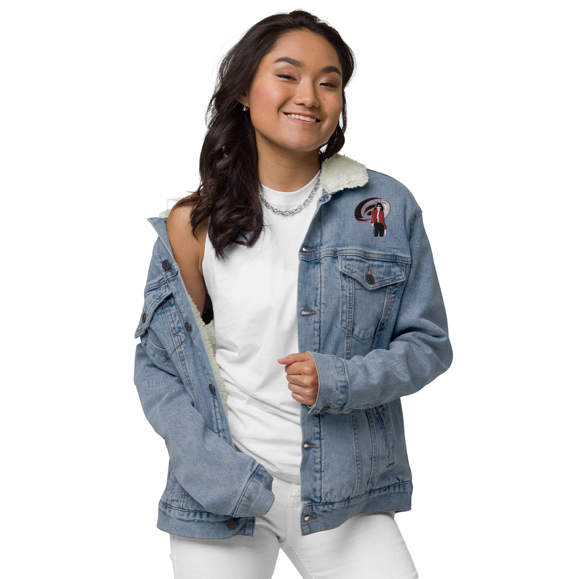 Canes Unisex Denim Sherpa Jacket