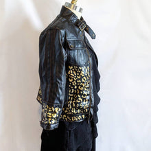 Load image into Gallery viewer, Leopard Vintage Bomber Jacket
