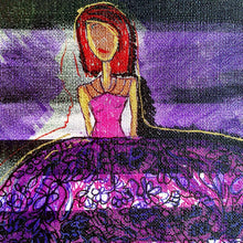 Load image into Gallery viewer, Purple Gown - Hand Painted Bag
