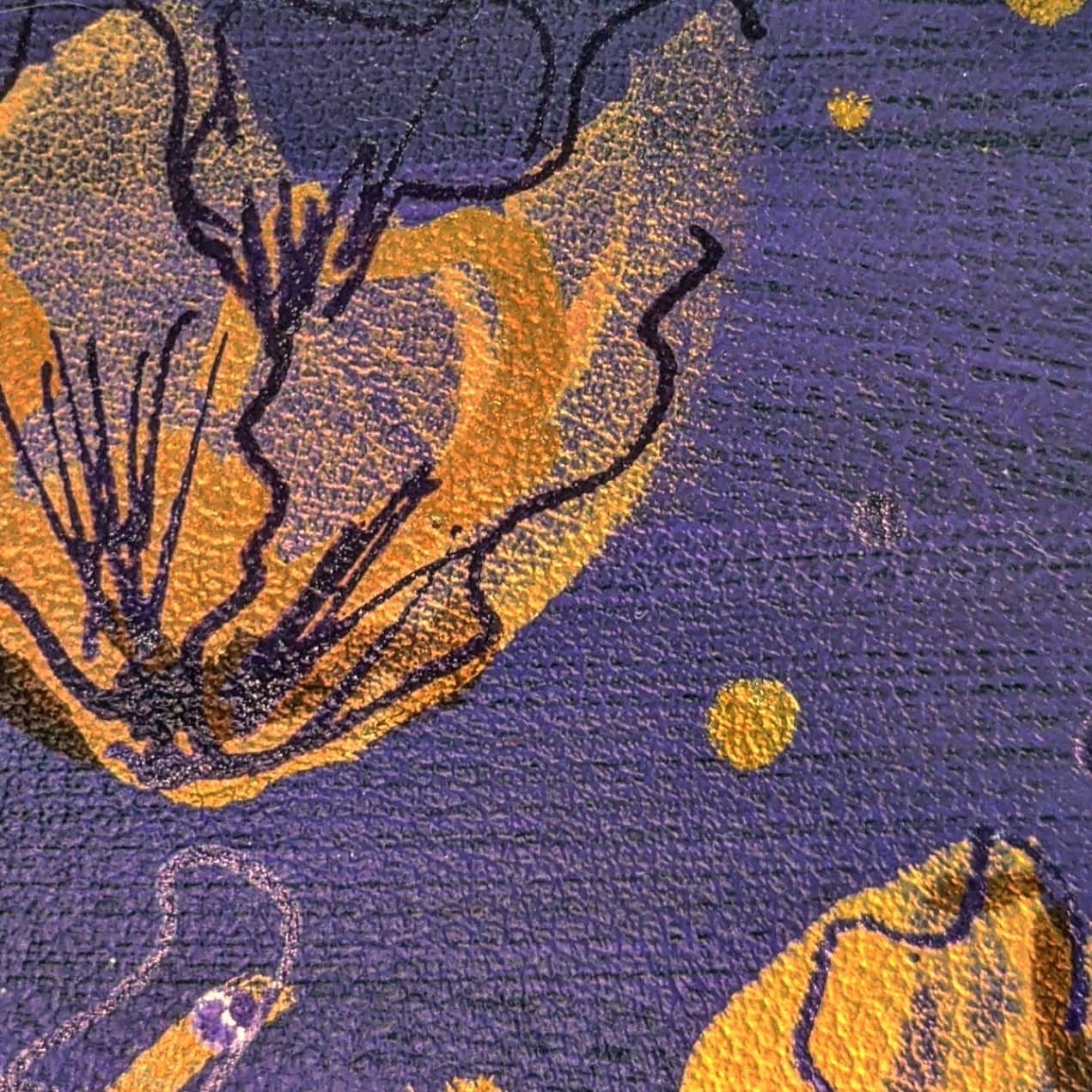 Ombre Purple Flowers- Hand Painted Bag – Jen Stone Design
