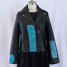 Load image into Gallery viewer, Blue jacket hand painted front
