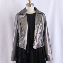 Load image into Gallery viewer, front of metallic jacket
