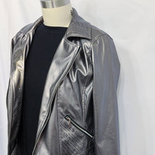 Load image into Gallery viewer, Metallic moto jacket
