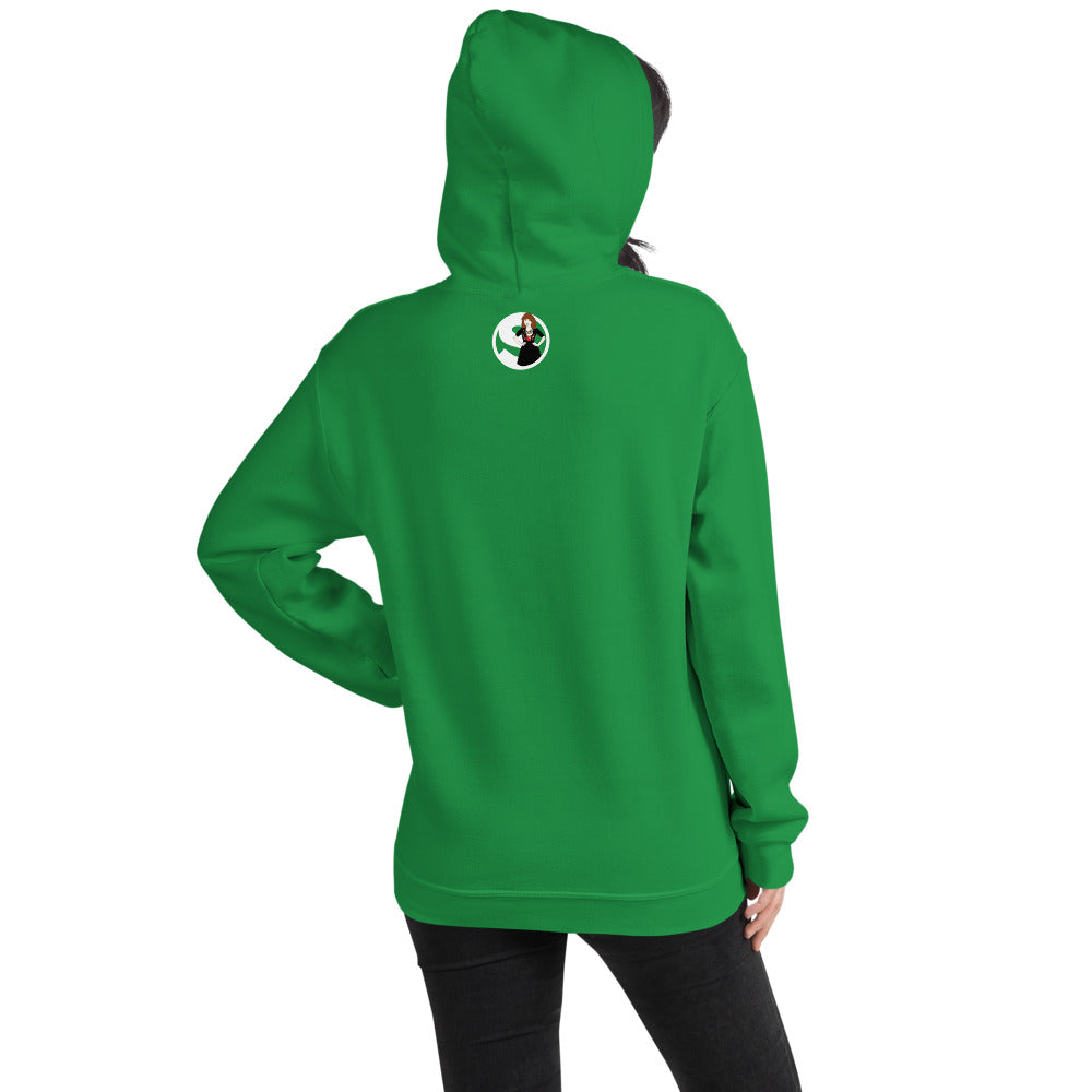 The future is female green hoodie with graphic