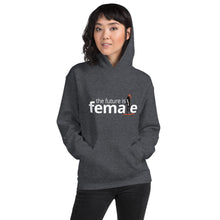Load image into Gallery viewer, The future is female gray hoodie with graphic
