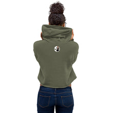 Load image into Gallery viewer, The future is female green cropped hoodie with graphic
