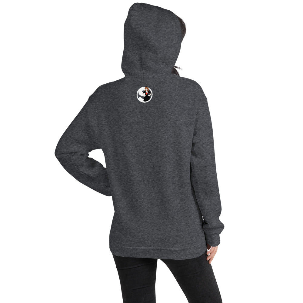 The future is female gray hoodie with graphic