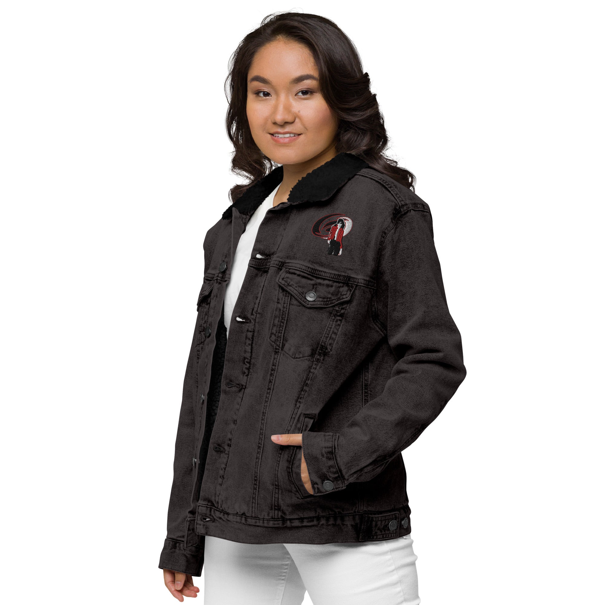 Canes Unisex Denim Sherpa Jacket