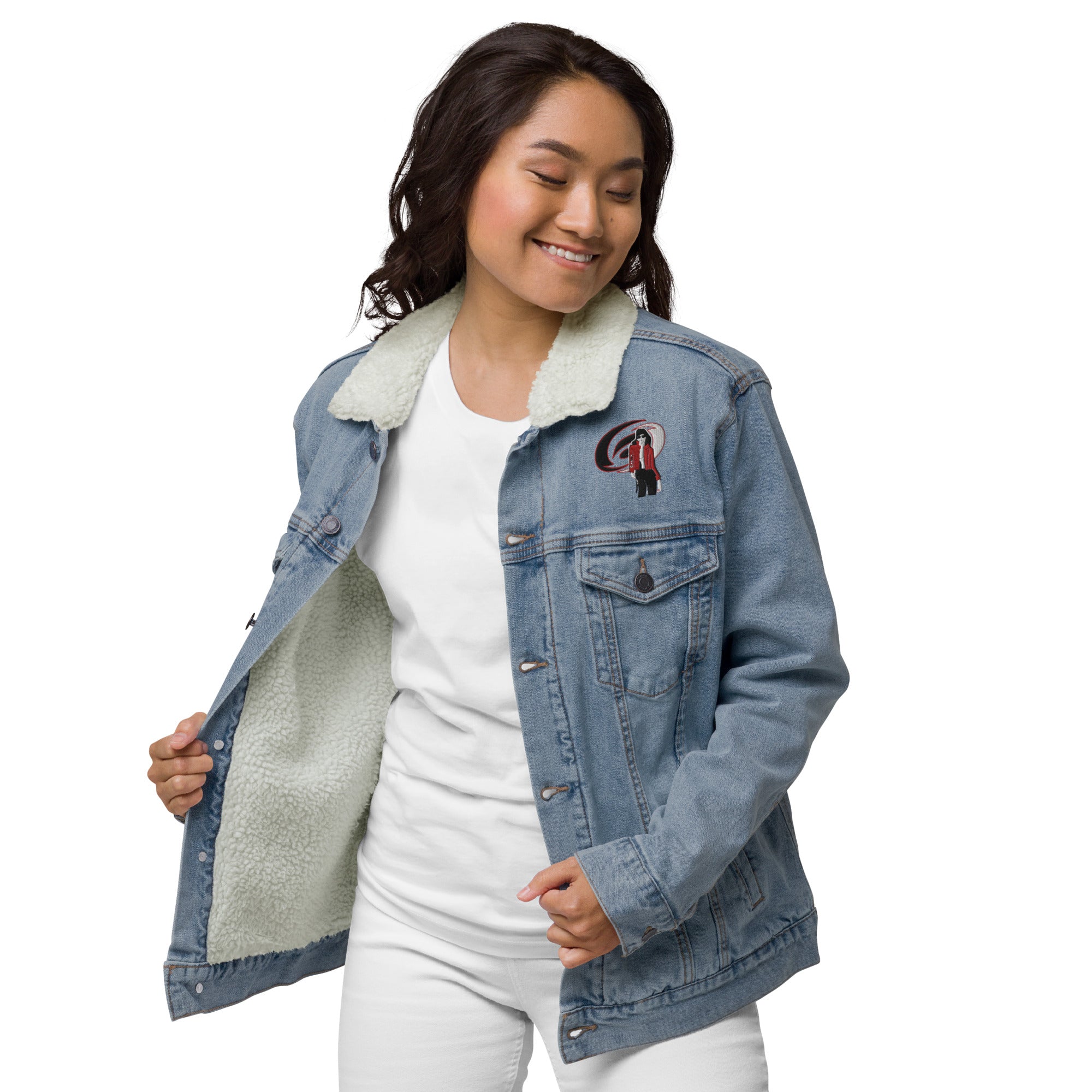 Canes Unisex Denim Sherpa Jacket